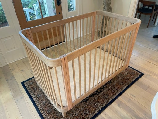 From Tree to Crib: Handmade Crib Made from 140-Year-Old Chestnut Tree