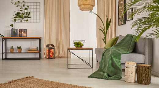 Why Is My Stained Wood Sticky? Trendy living room with wood floors