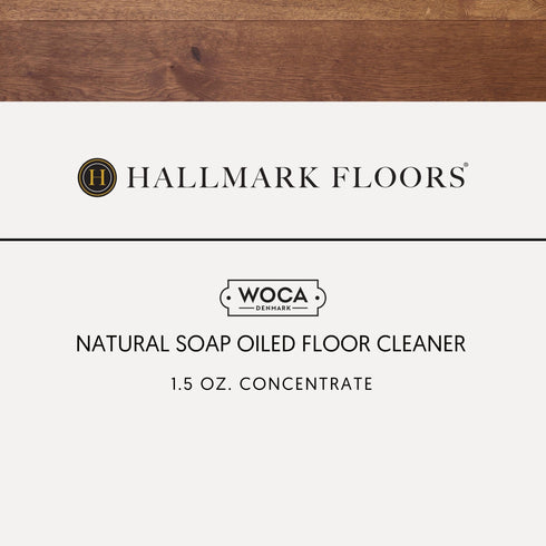 WOCA Natural Soap Oiled Floor Cleaner 1.5 oz concentrate for Hallmark