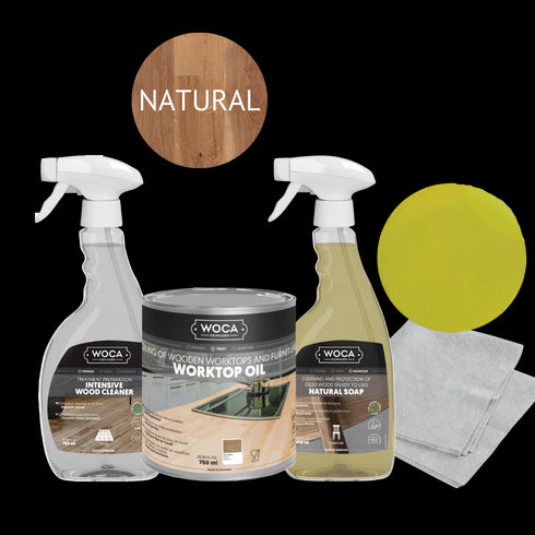 WOCA Worktop & Butcher Block Oil Kit