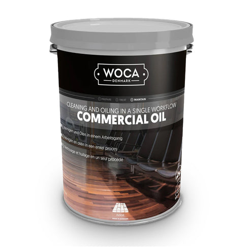 WOCA Denmark Commercial Oil - Cleaning and oiling in a single step.