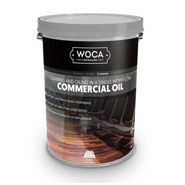 WOCA Denmark Commercial Oil - Cleaning and oiling in a single step.